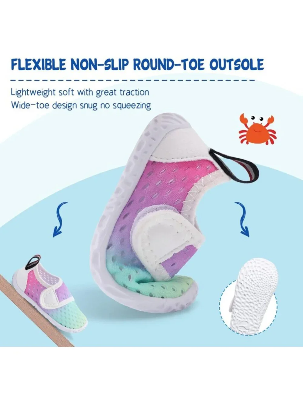Kids Aqua Socks - Breathable Quick-Dry Water Shoes for Beach & Pool Fun